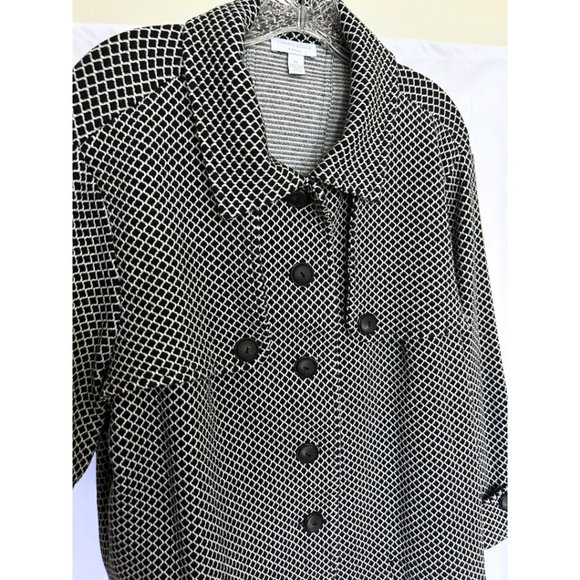 Charter Club Black and White Blazer - Picture 2 of 4